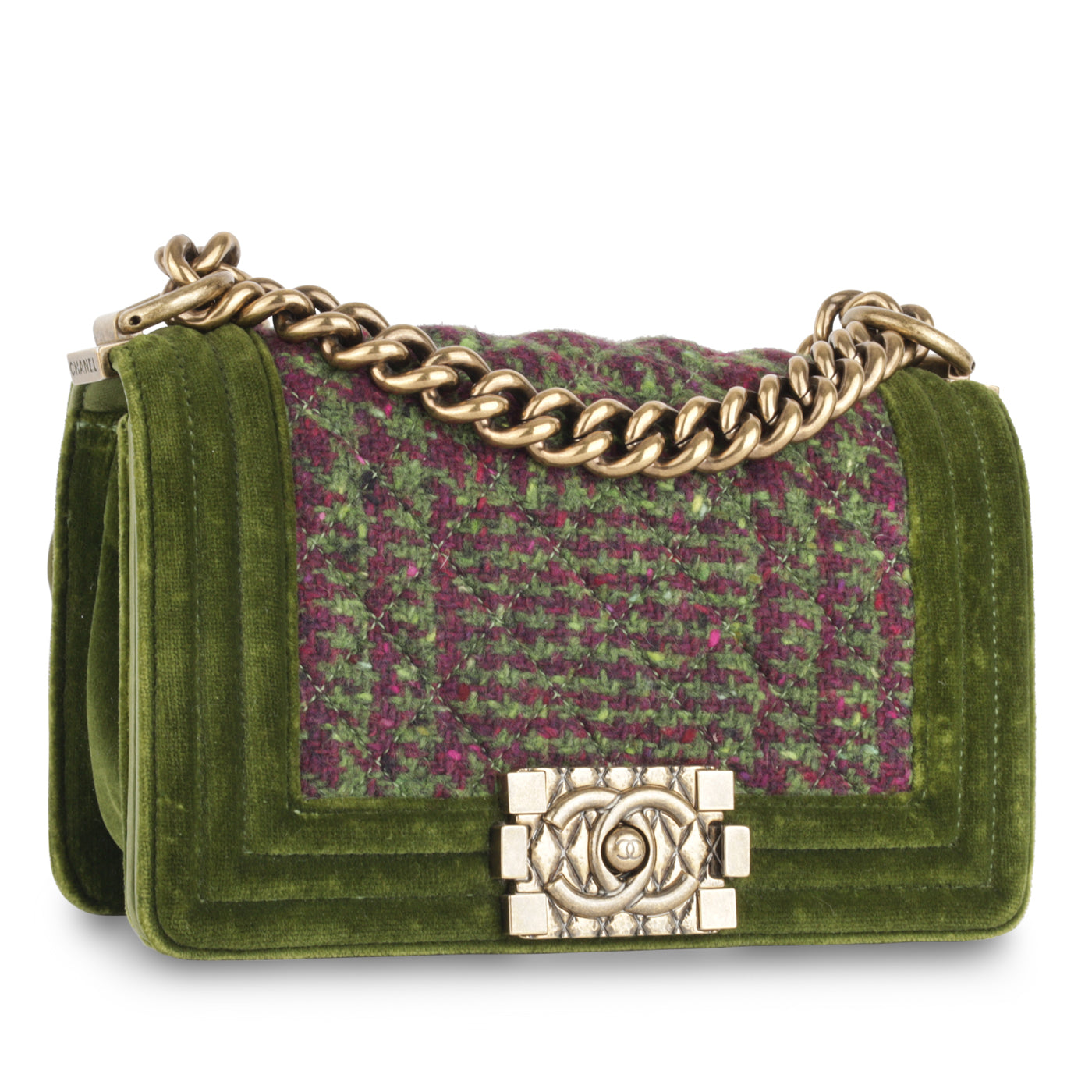 Chanel Boy Bag Tweed Black Shoulder Bag