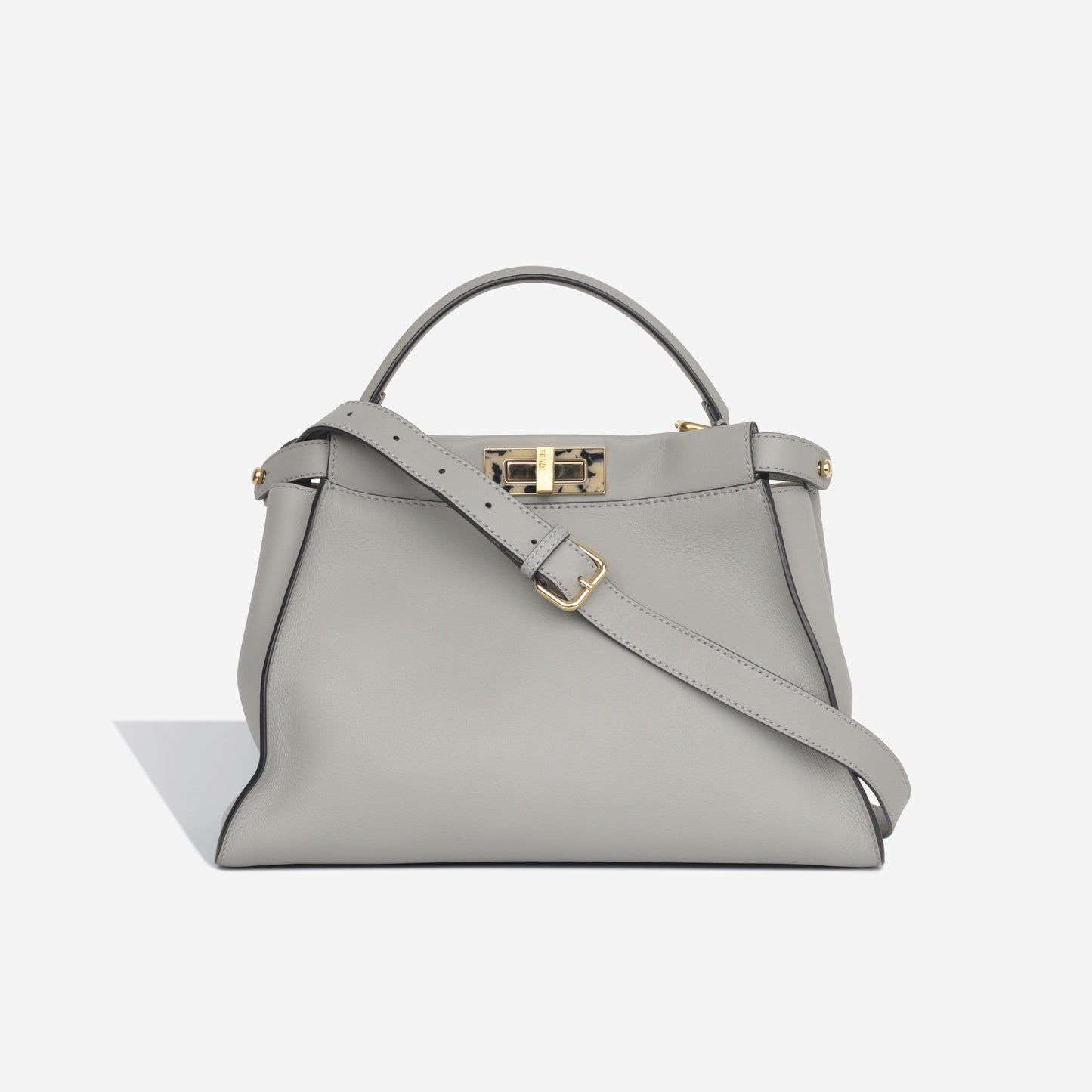 Fendi Peekaboo Leather Red Handbag Style 52