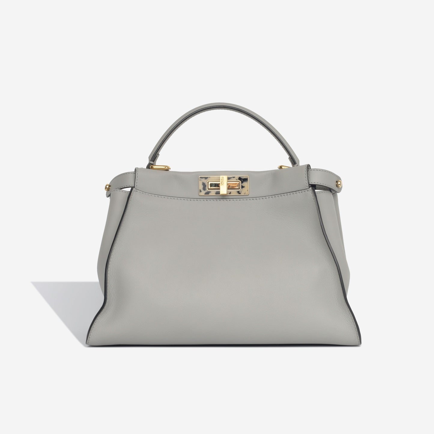 Fendi Peekaboo Leather Red Handbag Style 52