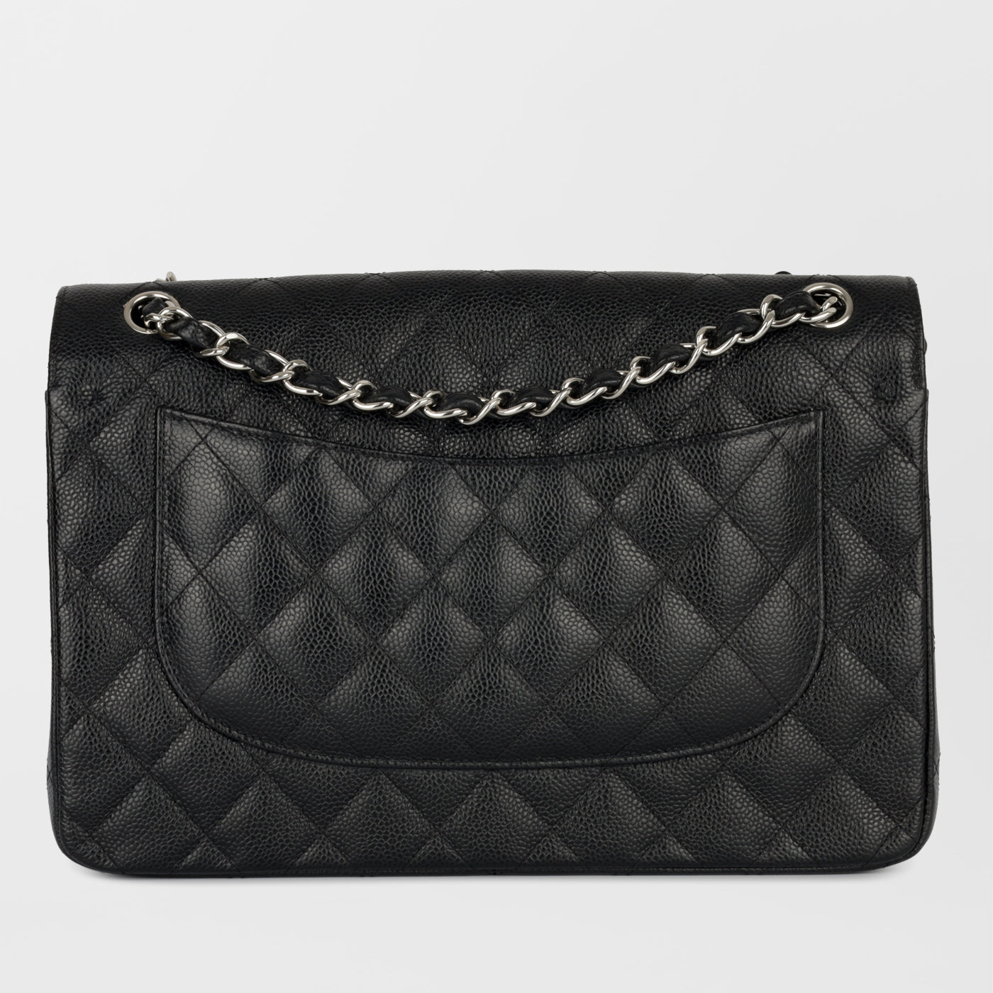 Chanel Classic Flap Lambskin Black Shoulder Bag Style 39