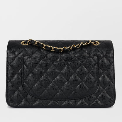 Chanel Classic Flap Lambskin Black Shoulder Bag Style 257