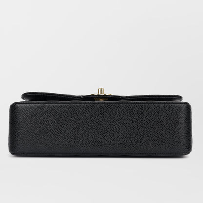 Chanel Classic Flap Lambskin Black Shoulder Bag Style 257