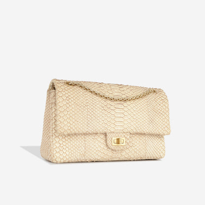 Chanel Classic Flap Leather Gold Shoulder Bag Leather