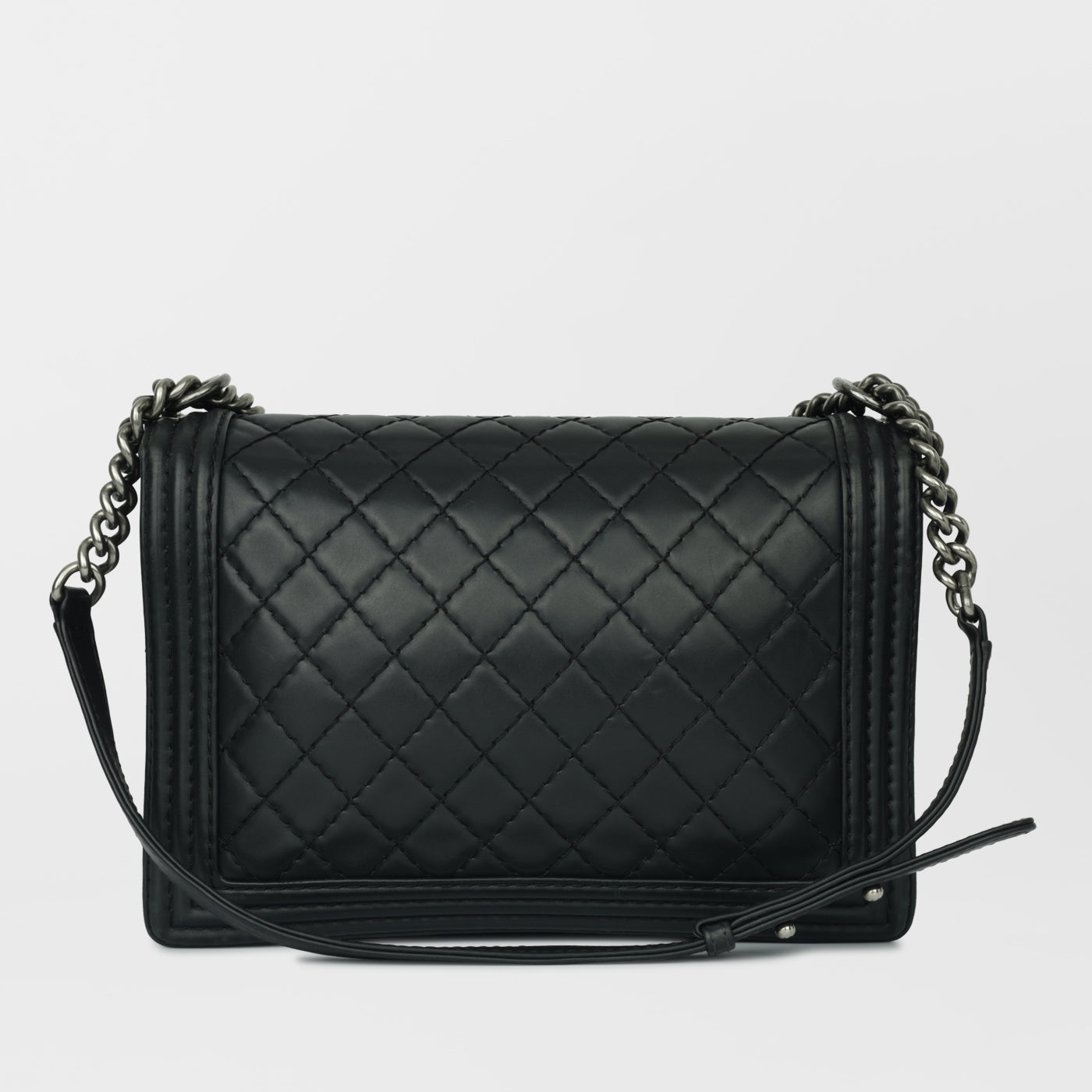 Chanel Boy Bag Lambskin Black Shoulder Bag Lambskin