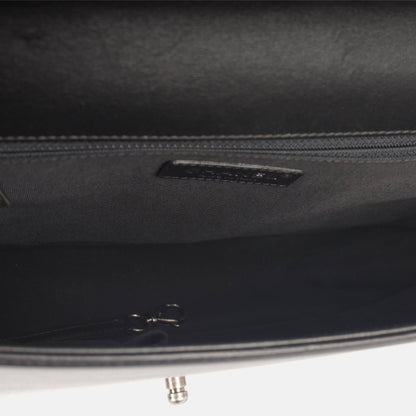 Chanel Classic Flap Lambskin Black Shoulder Bag Style 301