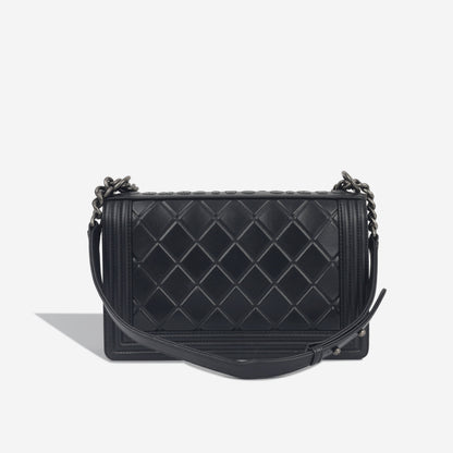 Chanel Boy Bag Calfskin Black Shoulder Bag