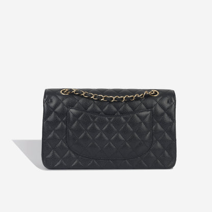 Chanel Classic Flap Lambskin Black Shoulder Bag Style 105