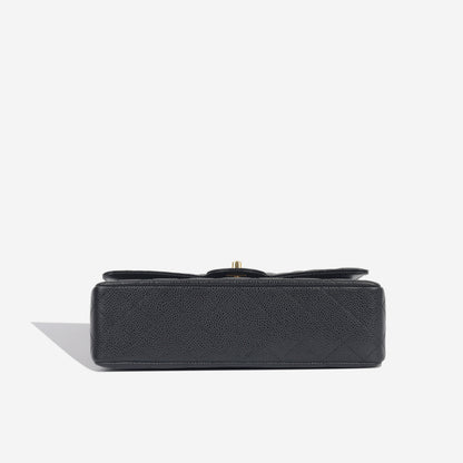 Chanel Classic Flap Lambskin Black Shoulder Bag Style 105