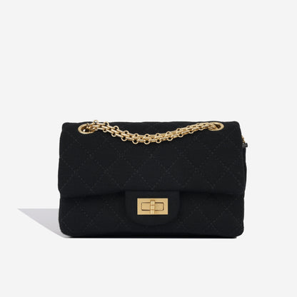 Chanel Classic Flap Calfskin Black Shoulder Bag Style 2