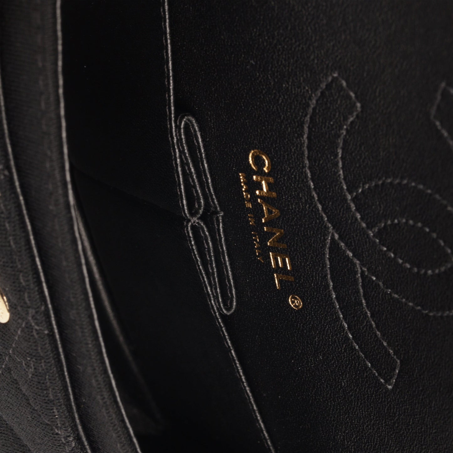 Chanel Classic Flap Calfskin Black Shoulder Bag Style 2