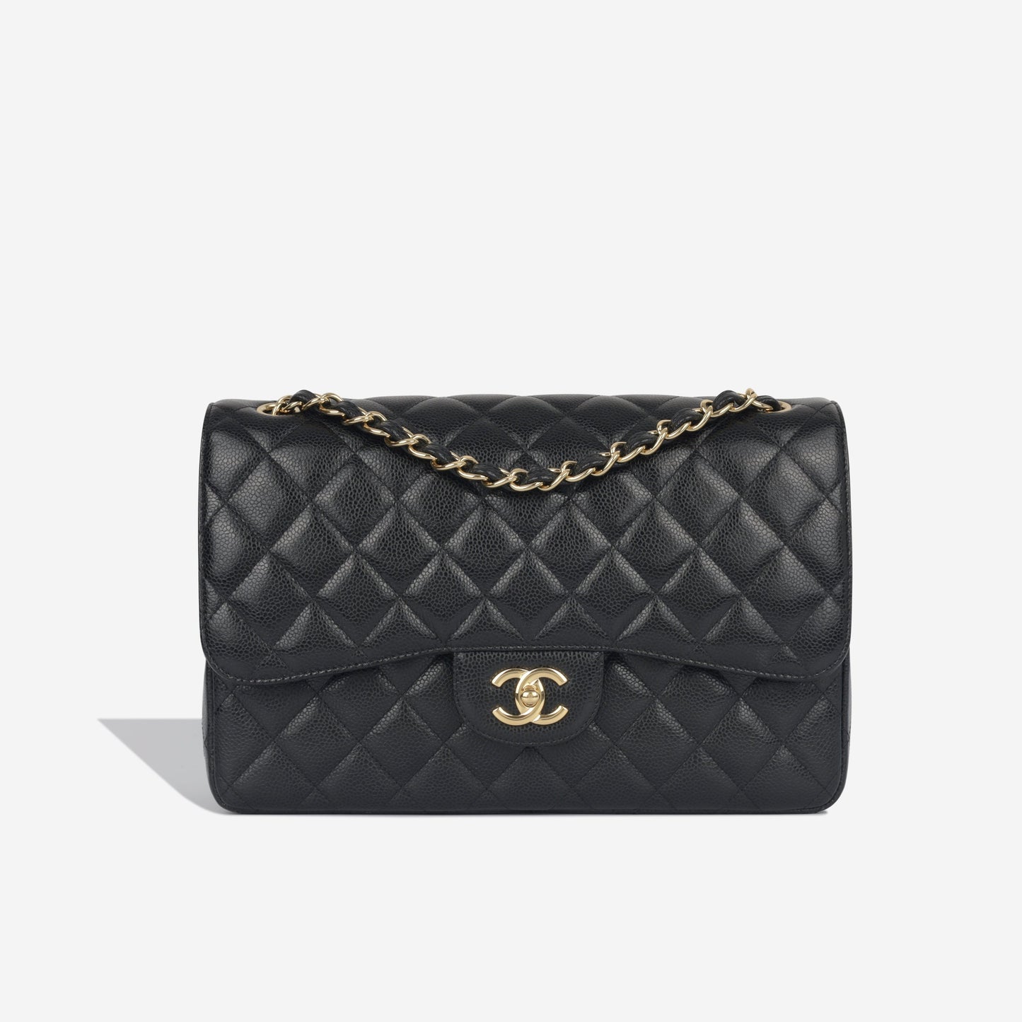 Chanel Classic Flap Caviar Black Shoulder Bag Style 16