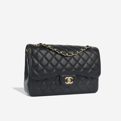 Chanel Classic Flap Caviar Black Shoulder Bag Style 16