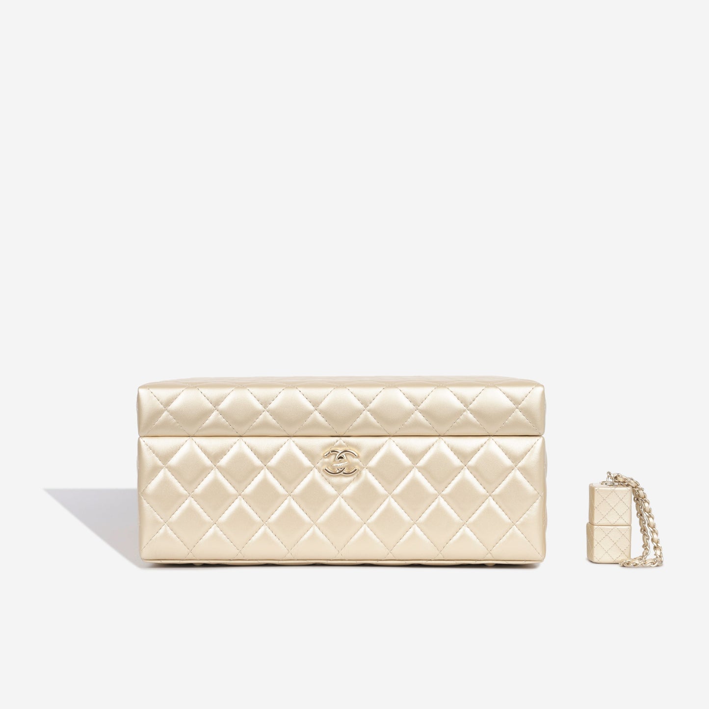 Chanel Luxury Lambskin Gold Handbag Style 14