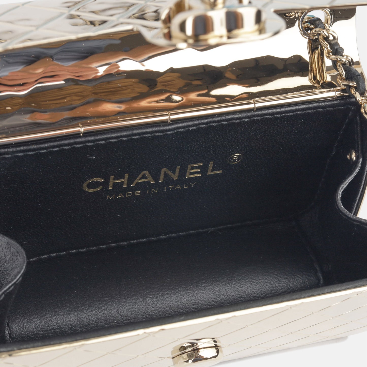 Chanel Luxury Lambskin Gold Handbag Style 14