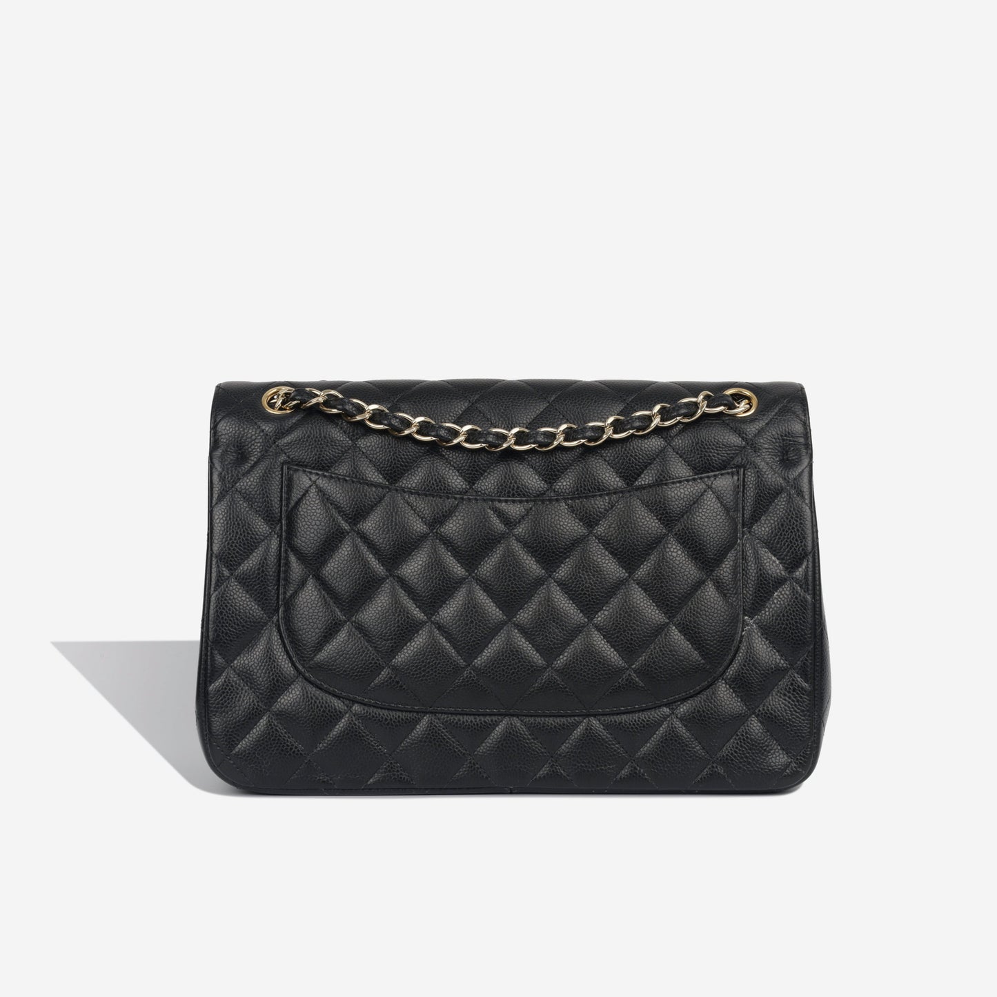 Chanel Classic Flap Lambskin Black Shoulder Bag Style 38