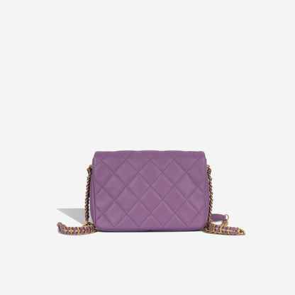 Chanel Classic Flap Caviar Gold Shoulder Bag Style 42