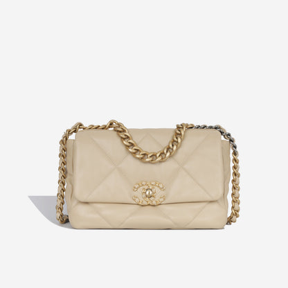 Chanel Chanel 19 Lambskin Gold Shoulder Bag Style 14
