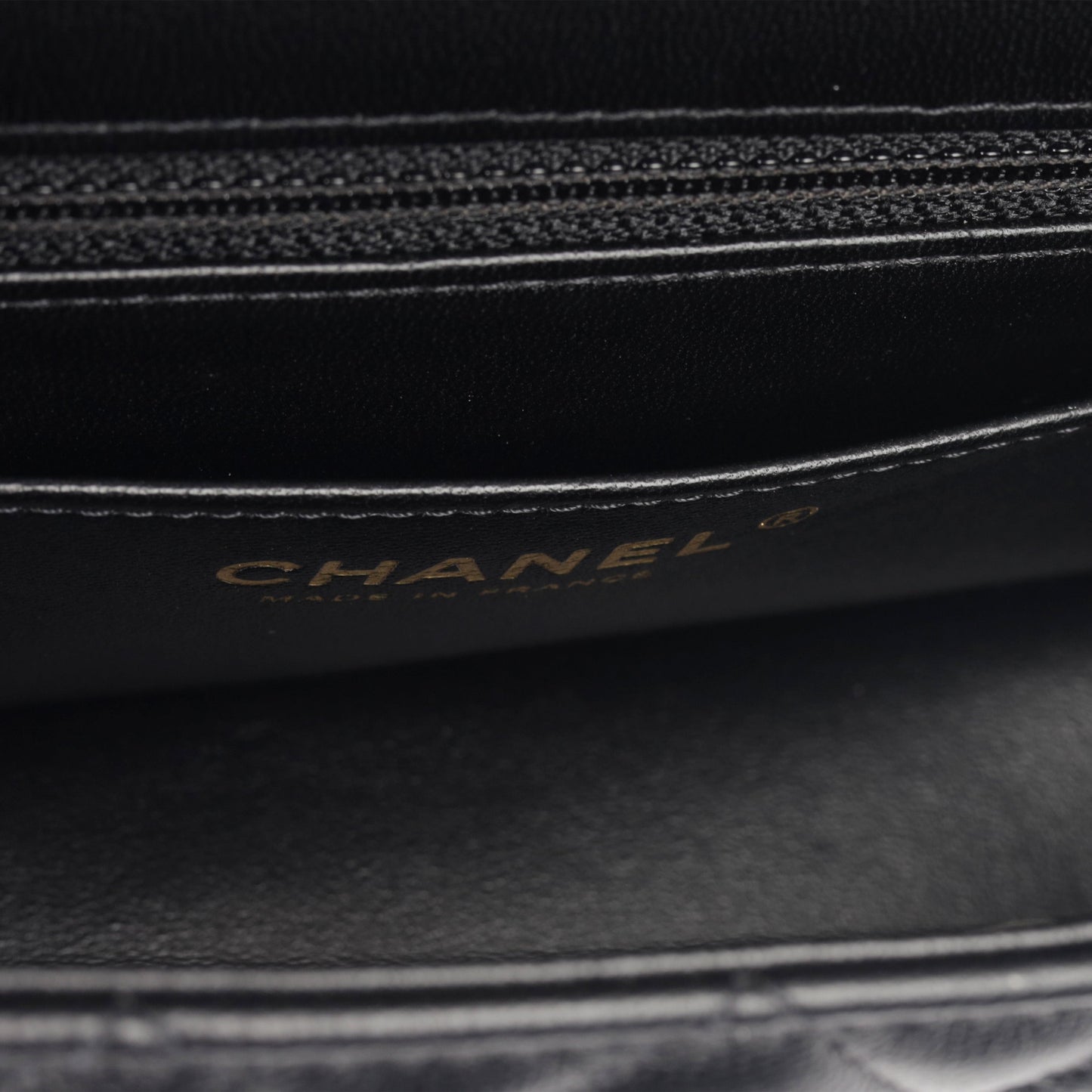 Chanel Classic Flap Lambskin Black Shoulder Bag Style 161