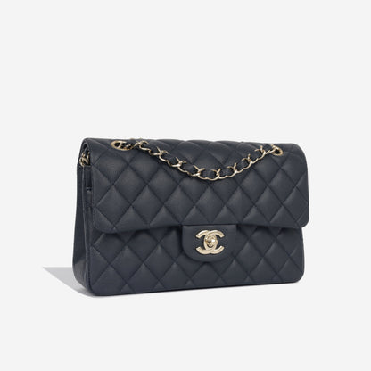 Chanel Classic Flap Caviar Gold Shoulder Bag Style 33