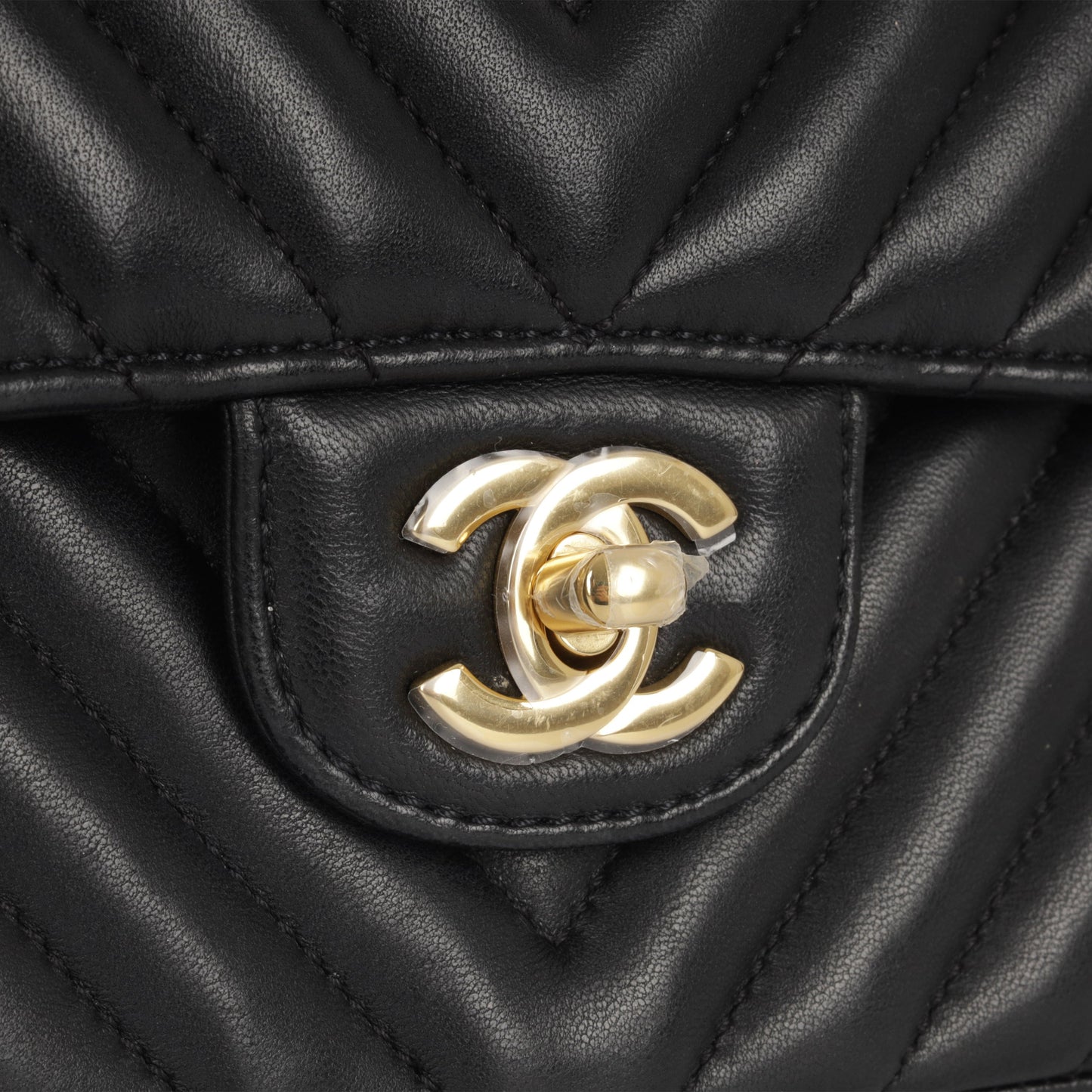 Chanel Classic Flap Lambskin Black Shoulder Bag Style 108