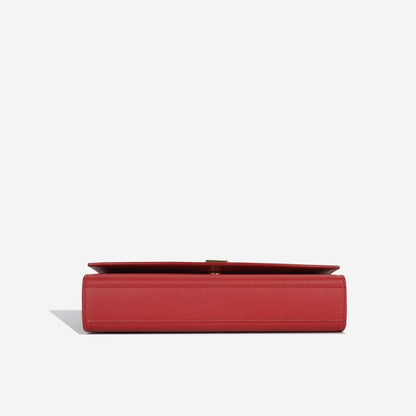 Saint Laurent Kate Leather Red Shoulder Bag Style 12