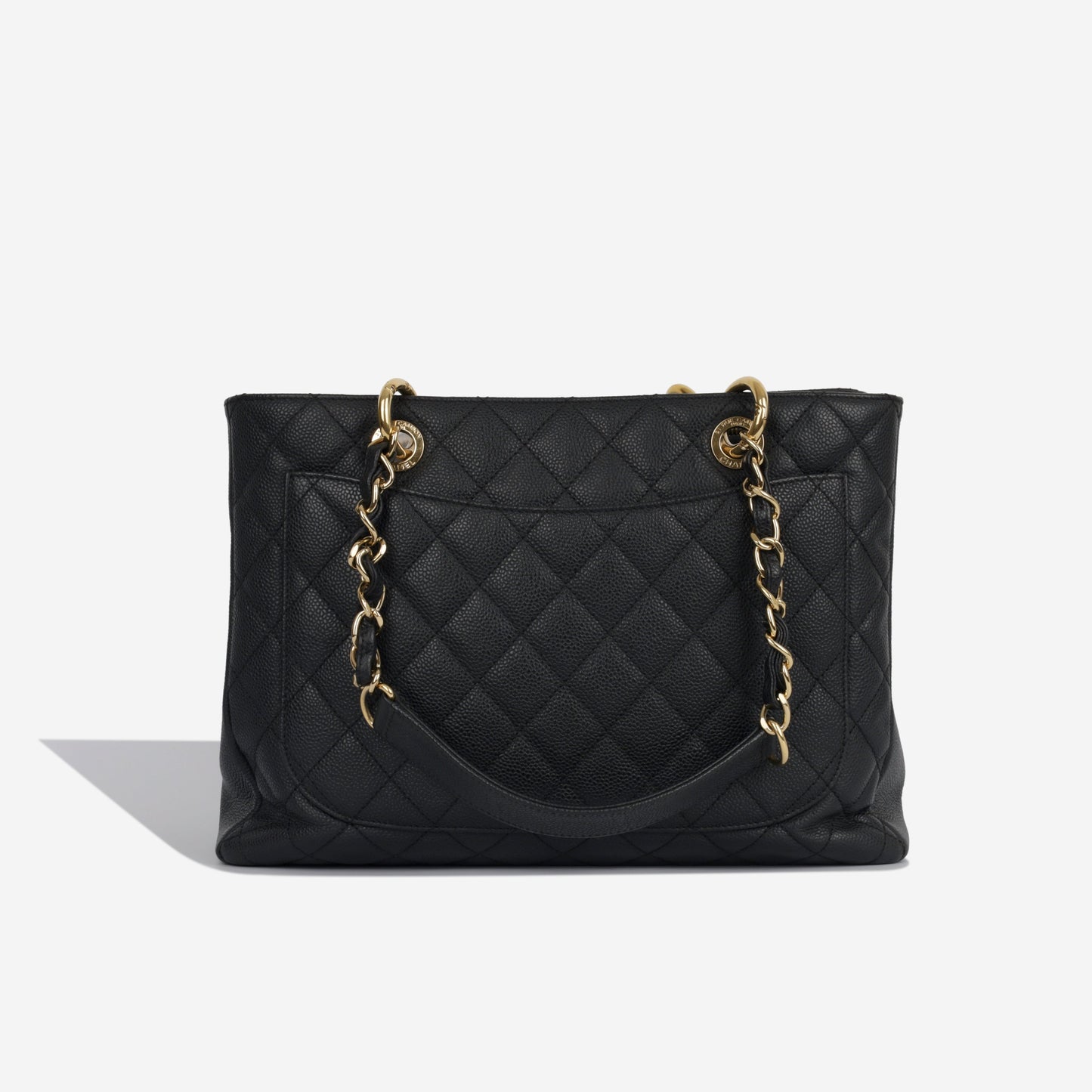 Chanel Shopping Tote Caviar Black Tote Bag Style 12