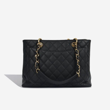 Chanel Shopping Tote Caviar Black Tote Bag Style 12