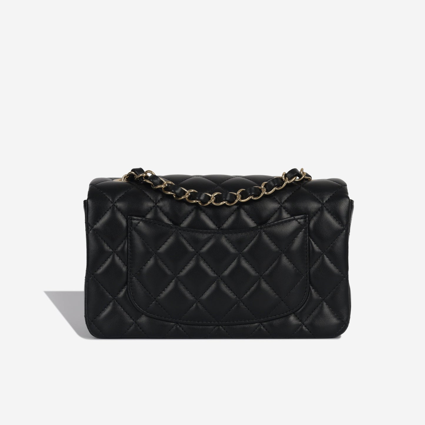 Chanel Classic Flap Lambskin Black Shoulder Bag Style 138