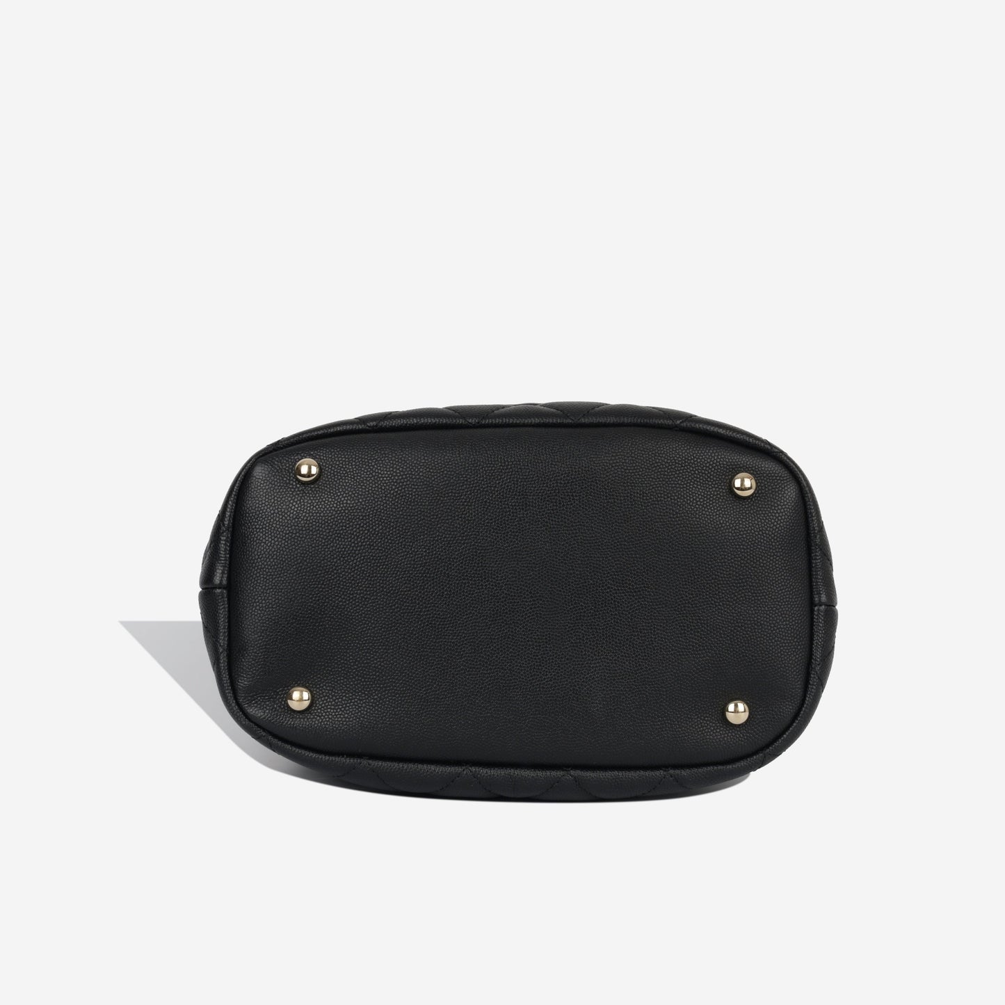 Chanel Quilted Bucket Bag - Black Caviar