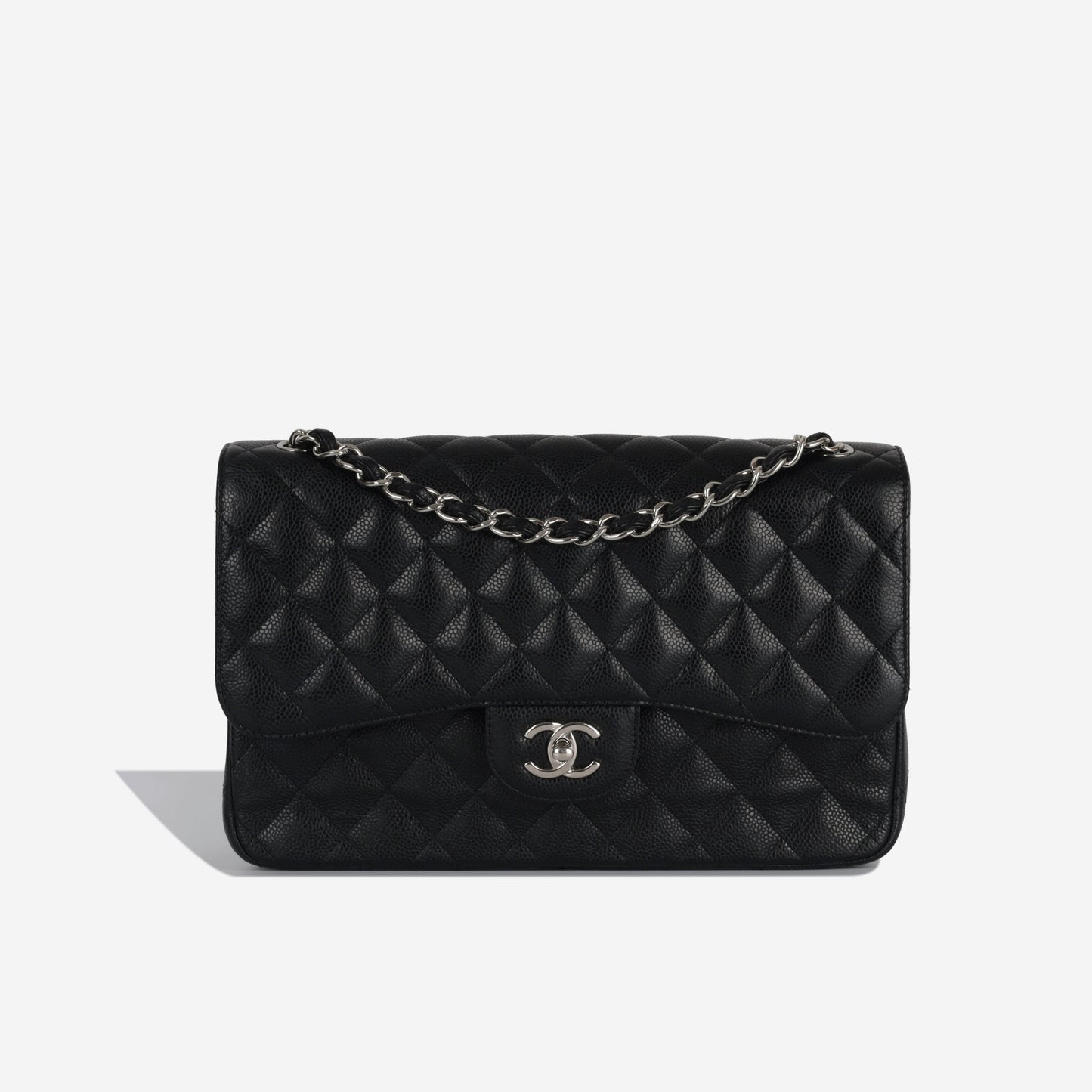 Chanel Classic Flap Lambskin Black Shoulder Bag Style 36
