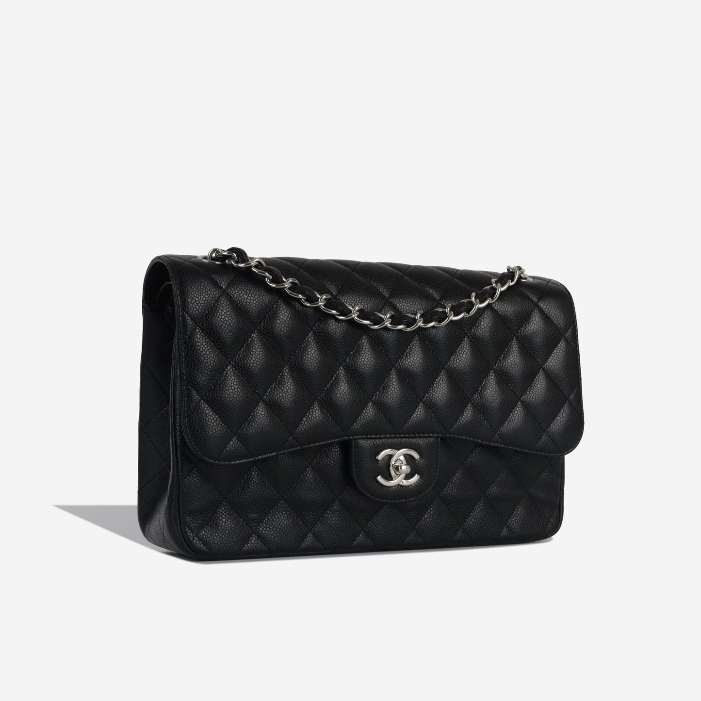 Chanel Classic Flap Lambskin Black Shoulder Bag Style 36