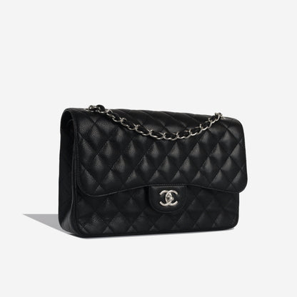 Chanel Classic Flap Lambskin Black Shoulder Bag Style 36