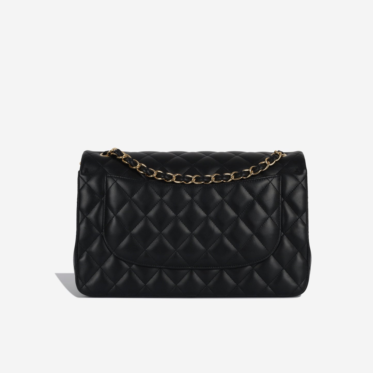 Chanel Classic Flap Lambskin Black Shoulder Bag Style 37