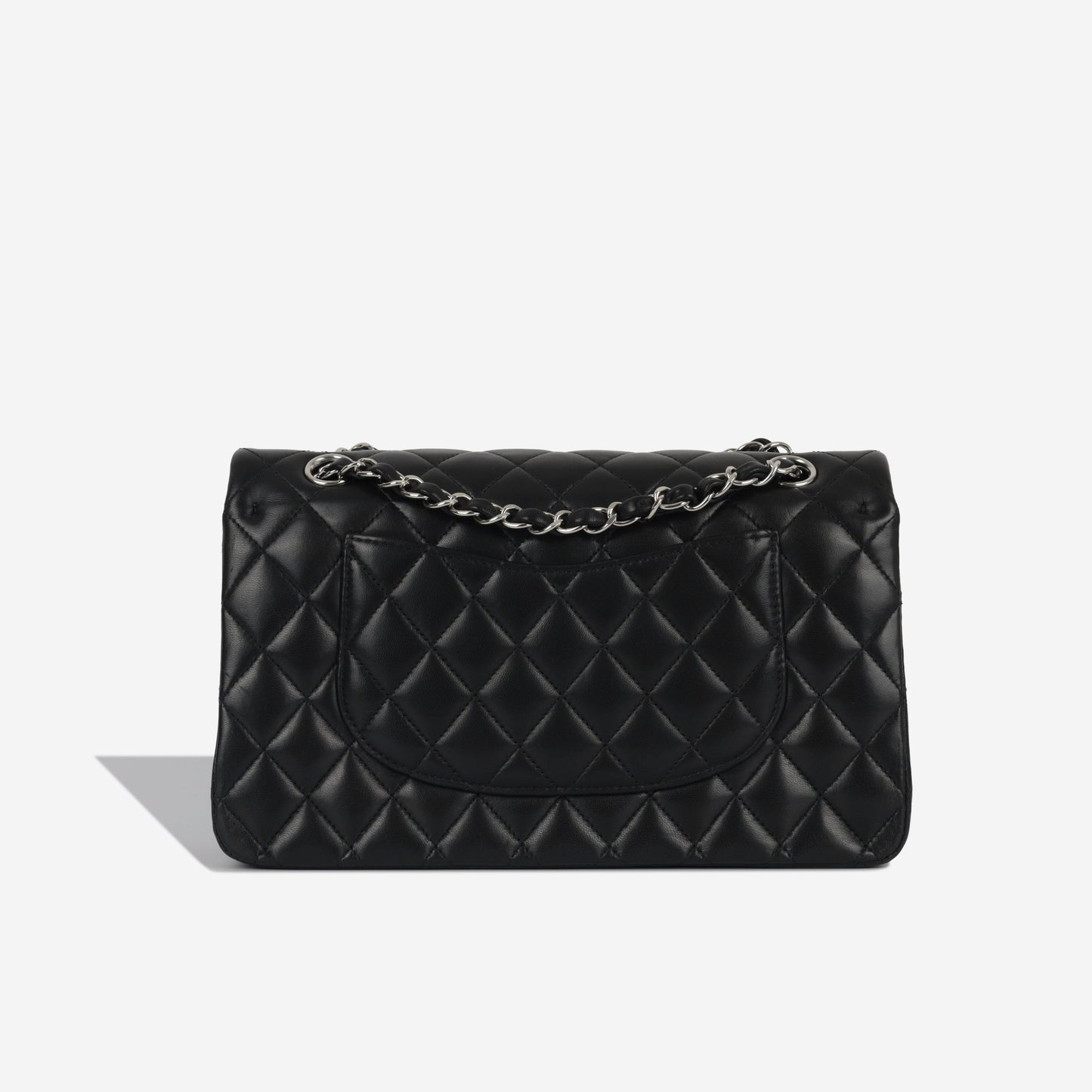 Chanel Classic Flap Lambskin Black Shoulder Bag Style 104