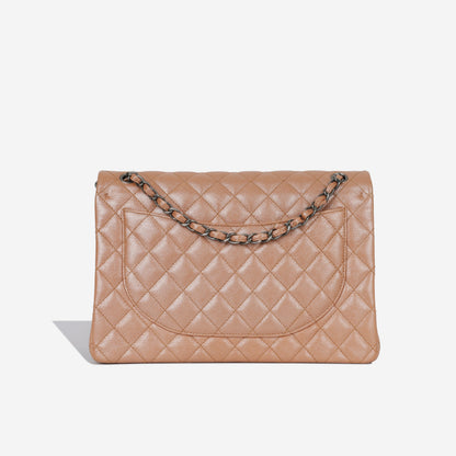 Chanel Classic Flap Caviar Tan Shoulder Bag