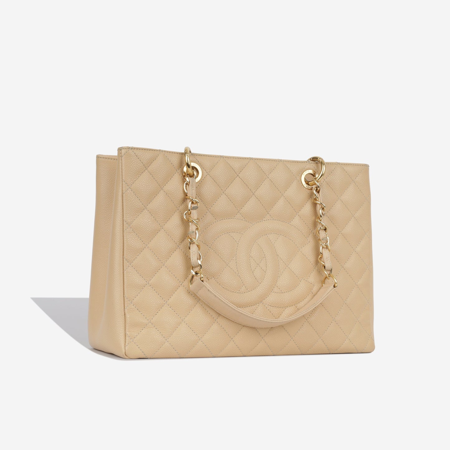 Chanel Shopping Tote Caviar Gold Tote Bag