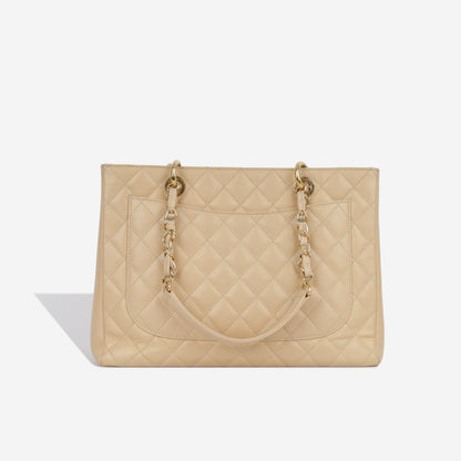 Chanel Shopping Tote Caviar Gold Tote Bag