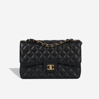 Chanel Classic Flap Caviar Black Shoulder Bag Style 12