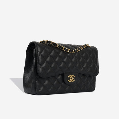 Chanel Classic Flap Caviar Black Shoulder Bag Style 12