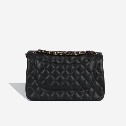 Chanel Classic Flap Caviar Black Shoulder Bag Style 12
