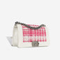 Chanel Boy Bag Tweed White Shoulder Bag