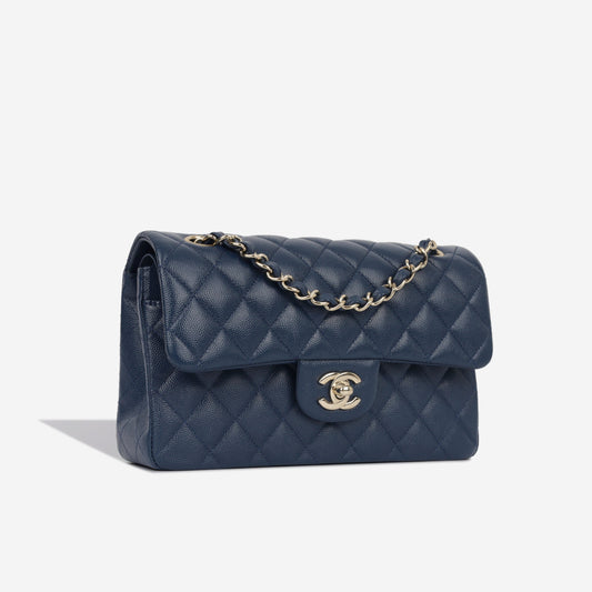 Chanel Classic Flap Caviar Gold Shoulder Bag Style 32