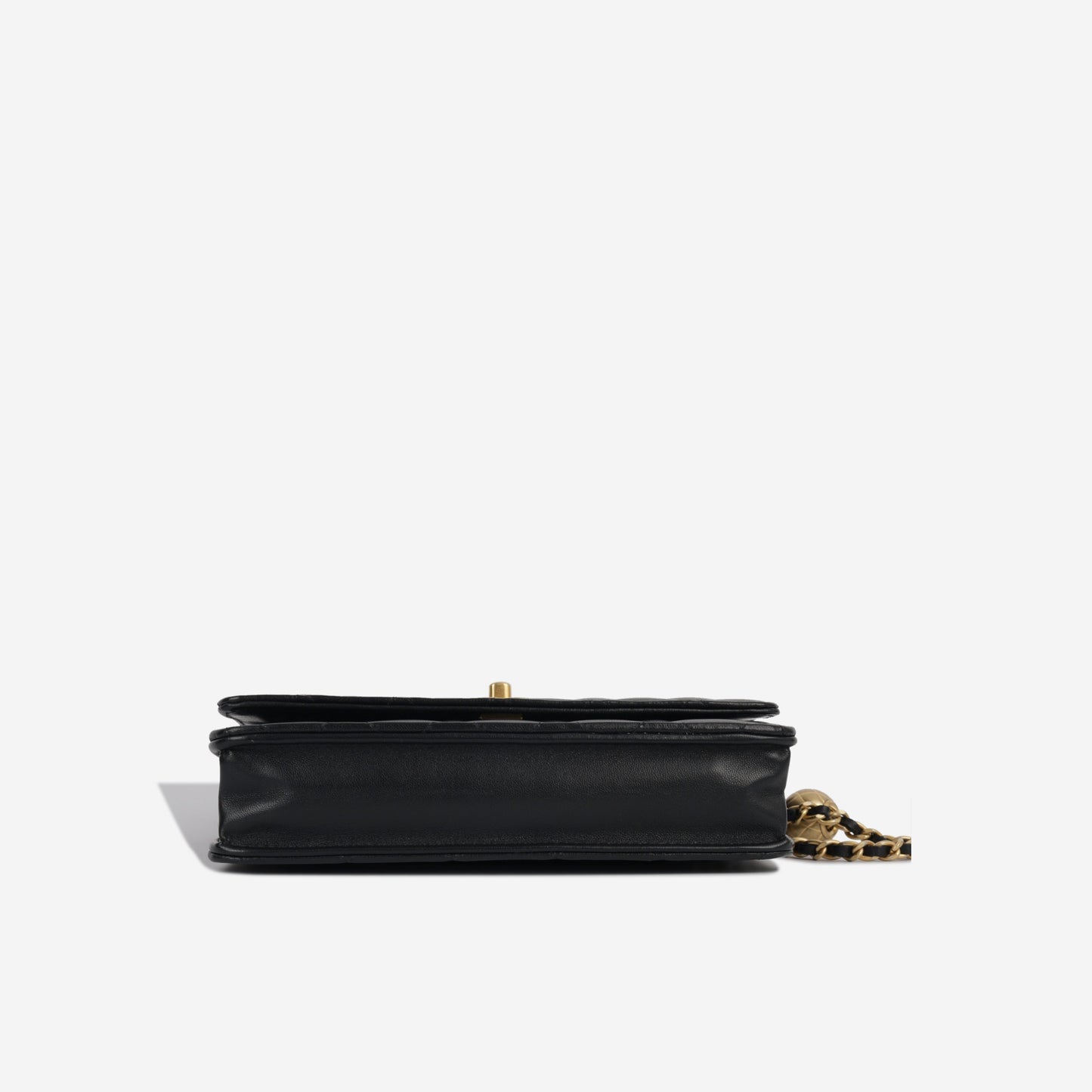 Chanel Wallet On Chain Lambskin Black Crossbody Style 12