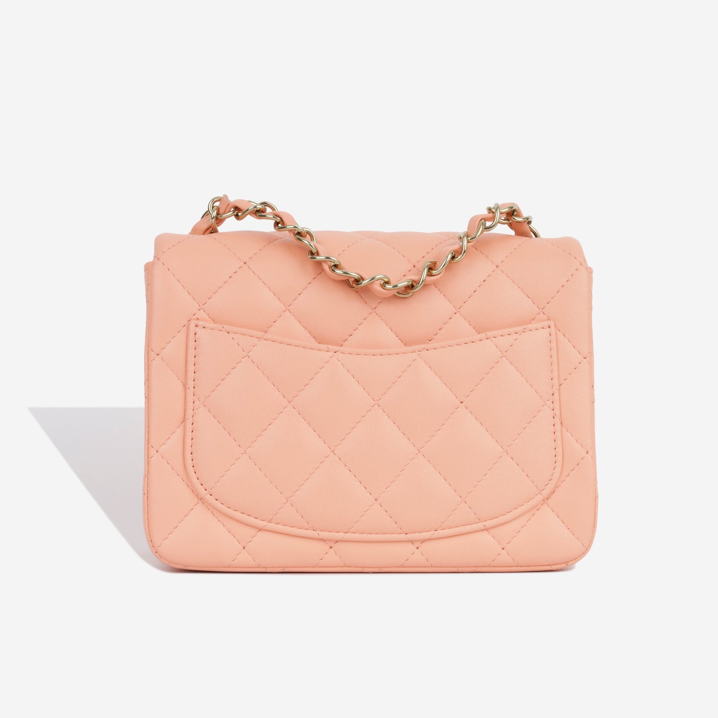 Chanel Classic Flap Lambskin Gold Shoulder Bag Style 87