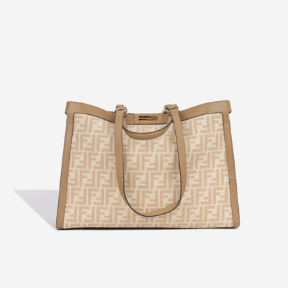 Fendi Peekaboo Leather Red Handbag Style 56