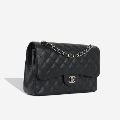 Chanel Classic Flap Caviar Black Shoulder Bag Style 11