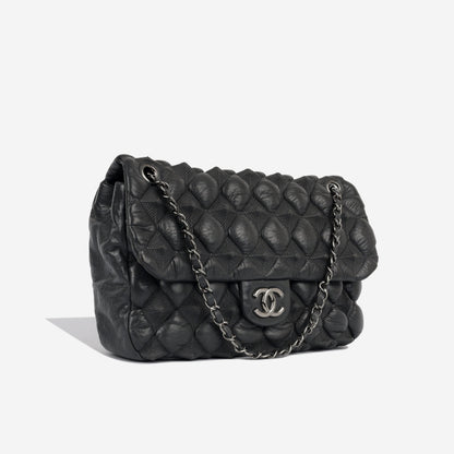 Chanel Classic Flap Calfskin Black Shoulder Bag Style 26