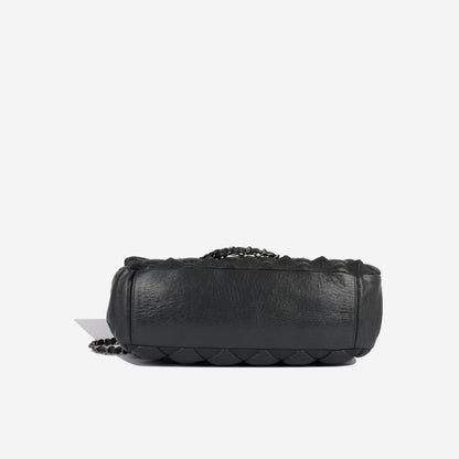 Chanel Classic Flap Calfskin Black Shoulder Bag Style 26