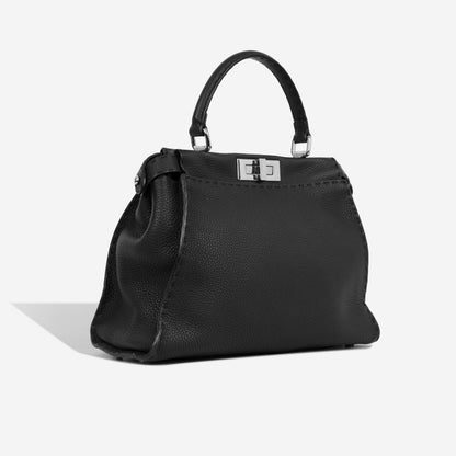 Fendi Peekaboo Leather Black Handbag Style 3