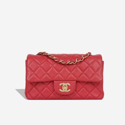 Chanel Classic Flap Lambskin Gold Shoulder Bag Style 55